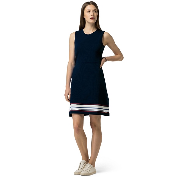 tommy hilfiger dress navy blue